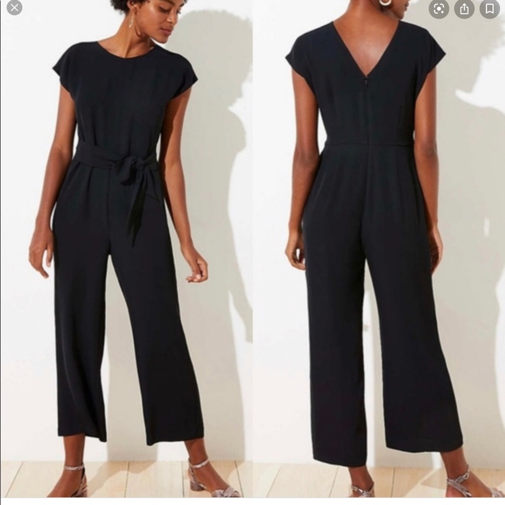 NWT Loft tie waist jumpsuit